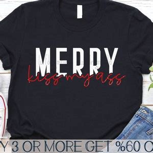 Merry Kiss My Ass SVG Merry Christmas SVG Adult Christmas SVG