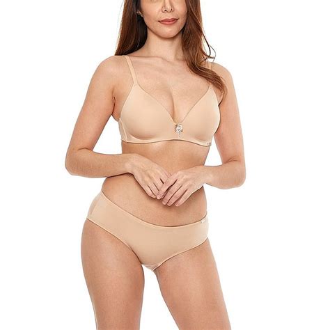 Phoebe Non Wire Multiway Bra And Low Rise Bikini Set Nude Io Sono