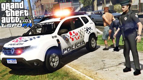 Gta V Pmesp Motoqueiro Se Recusa A Parar E D Pinote Na R Dio