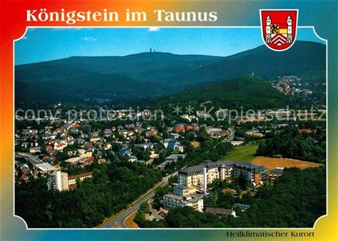 Ak Ansichtskarte Koenigstein Taunus Heilklimatischer Kurort Wappen