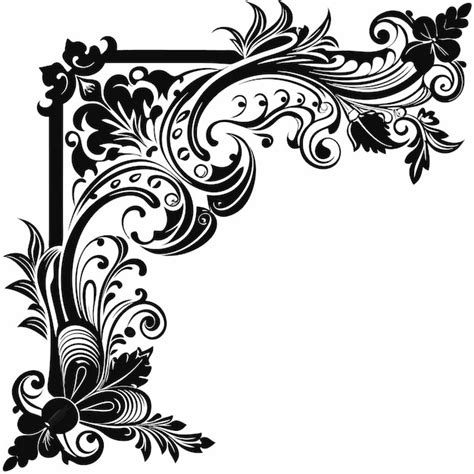 Premium Vector Elegant Floral Corner Design