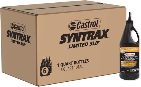Amazon.com: Castrol 06674-6PK Syntrax Limited Slip 75W-90 Gear Oil - 1 ...