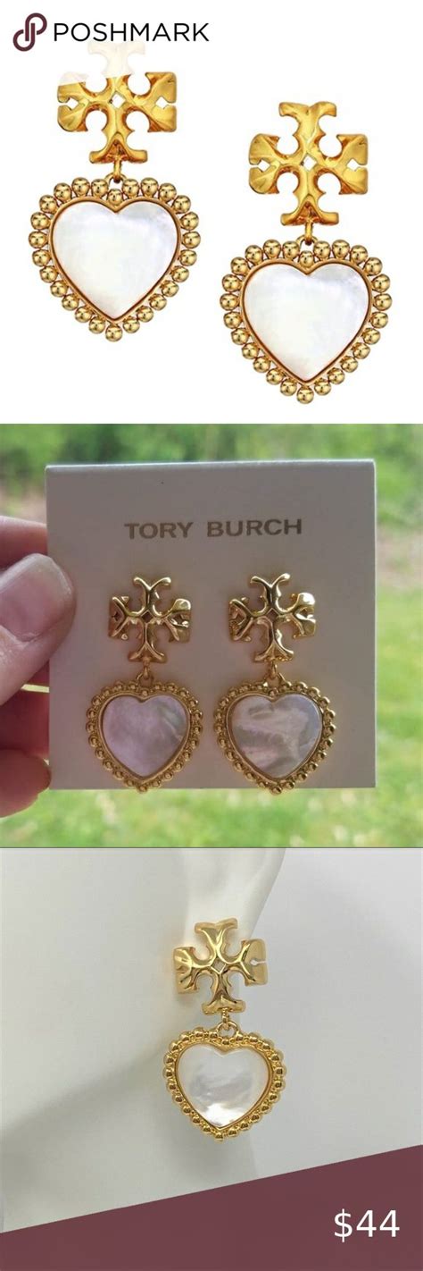 Tory Burch Roxanne Heart Drop Earrings Heart Drop Earrings Tory