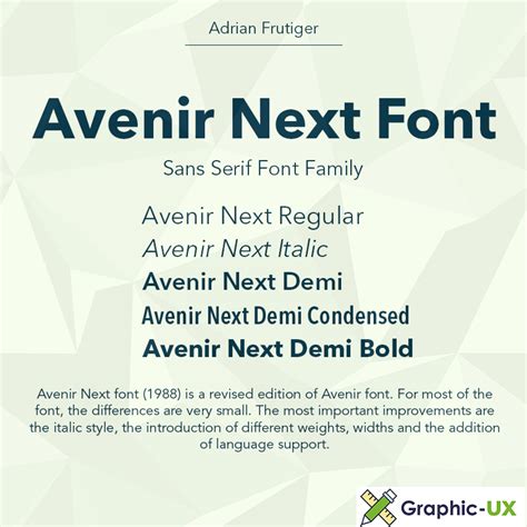 avenir next font