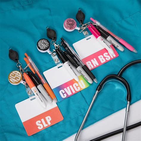 Personalized Id Badge Accessories Keychain Nurse T