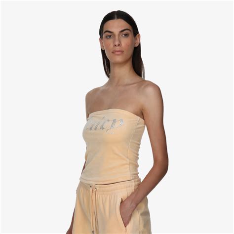 JUICY COUTURE ПОТНИК VELOUR BANDEAU BOOB TUBE Buzz Online Shop