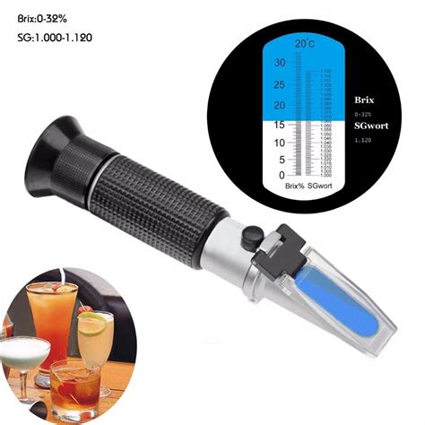 Refractometer Beer Wort Wine Brix Refractometer Atc Sg 1000 1120