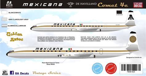 Adecs Decals Catalogue Mexicana Golden Aztec Comet