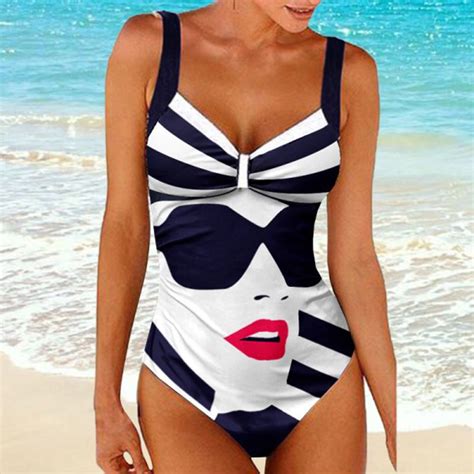 Womens One Piece Cow Print Pattern High Cut Bodysuit Swimsuit Bikini Swimwear Rave Festival