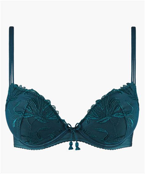 Femme Lovessence Soutien gorge Push up Imperial Green Aubade Lingerie Éco responsable