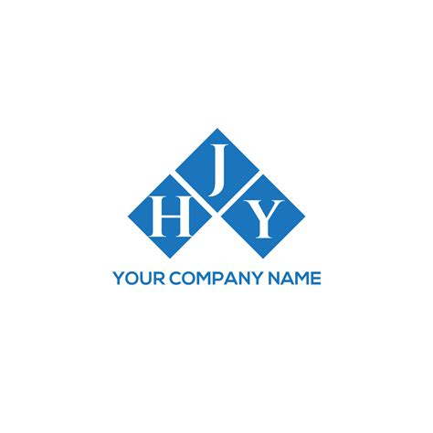 HJY letter logo design on WHITE background. HJY creative initials ...
