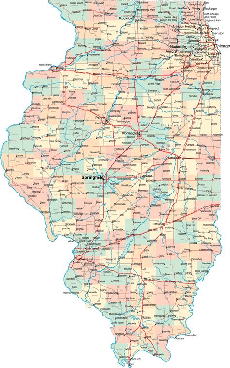 Illinois Road Map