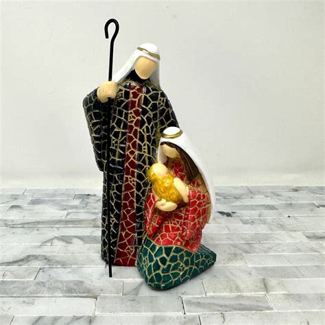 Creaciones Velasco Nativity Figurine Mary Joseph Jesus Etsy