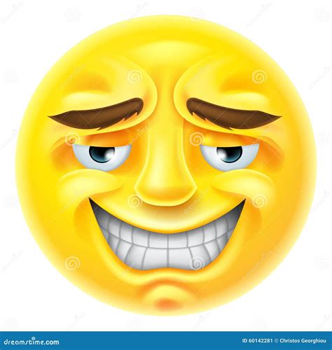 Smiling Emoji Emoticon Stock Vector Illustration Of Emoticon 60142281