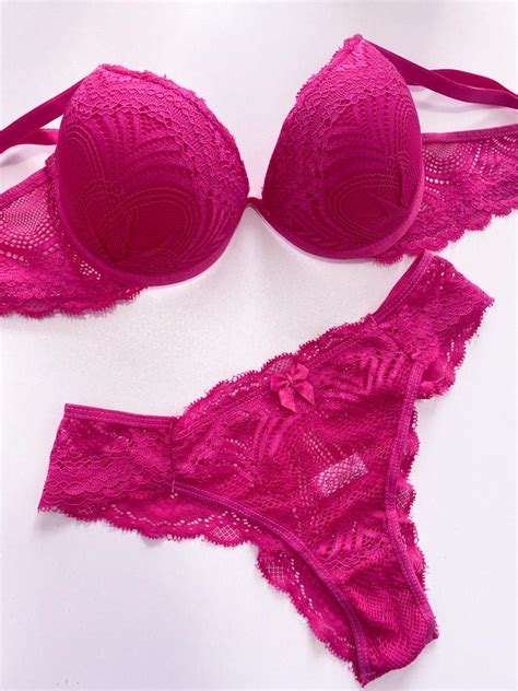 Conjunto Aro Inteiro Pink Site Exclusivo De Lingerie