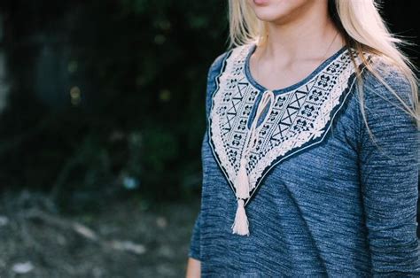 30 Off Embroidered Long Sleeve Top 2 Colours