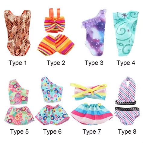 House Doll Swimsuits Dollhouse Swimwear Miniature Bathing Bikini Toys Clothes Picclick Uk