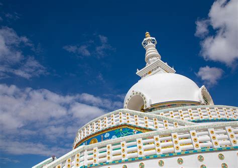 Buddhist White Domed Shanti Stupa Ladakh Leh India Flickr