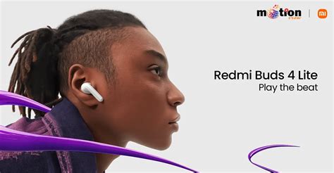 Redmi Buds 4 Lite True Wireless Earbuds in Bangladesh - Motion View