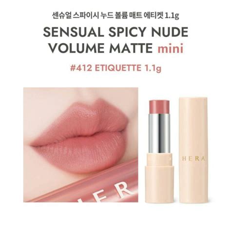 ของแท เกบปลายทาง พรอมสง ลปเจนน blackpink Hera sensual spicy nude Balm mini nude volume