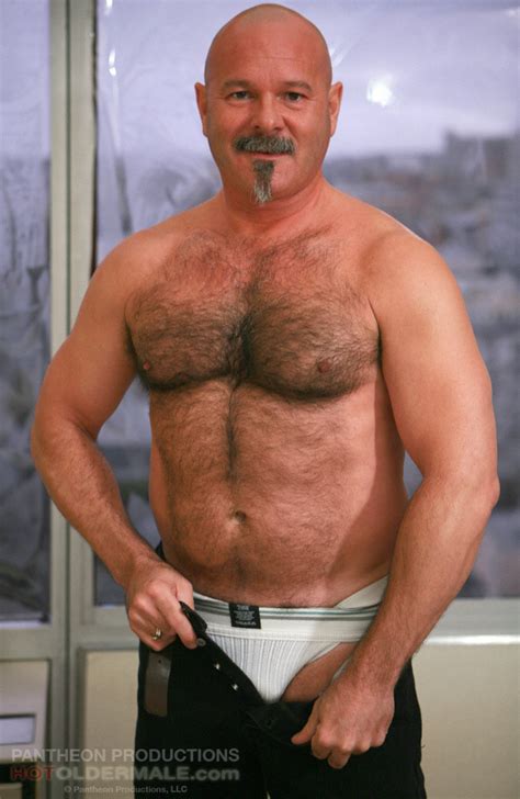 Old Bear Gets Naked By Hot Older Male