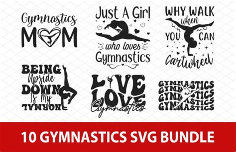 Gymnastics Svg Bundle Cricut Cut Files Graphic By Graphic World
