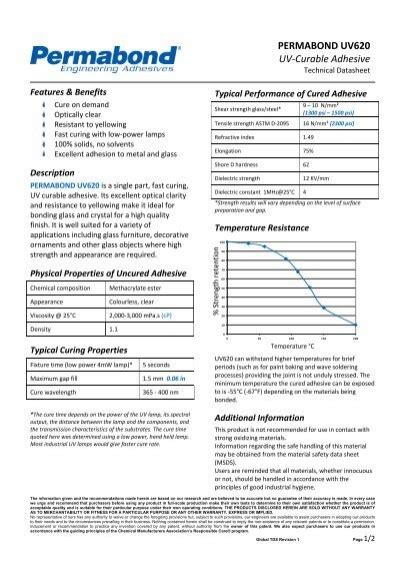 PERMABOND UV620 UV-Curable Adhesive