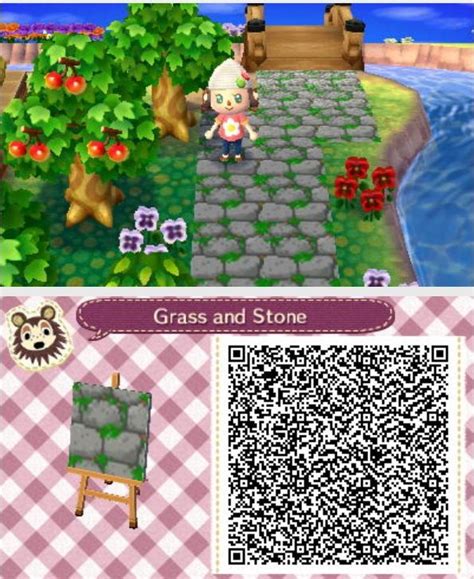 Pin By Mason Youngblood On Acnl Grass Wstone Path Qr Code Animal