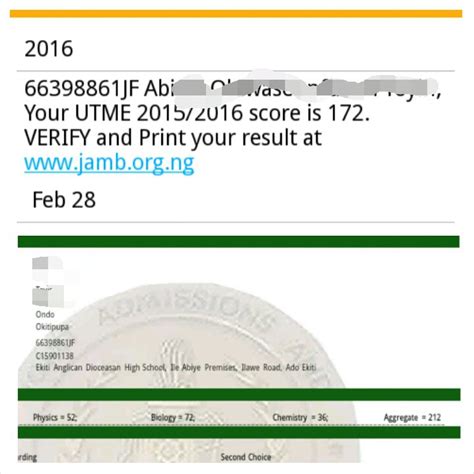 Screenshot:my Friend Received A Fake Result - Education - Nigeria