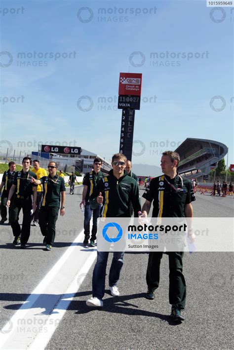 Vitaly Petrov RUS Caterham F1 Walks The Circuit Formula One World