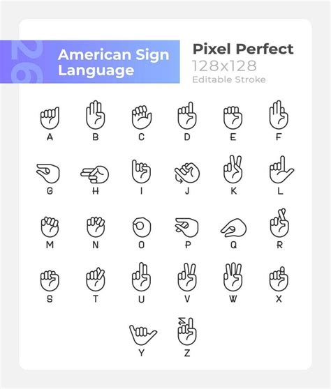 Letras En Americano Firmar Idioma P Xel Perfecto Lineal Conos Colocar