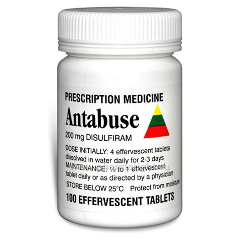 Antabuse Disulfiram 200mg Pharmaright Vu