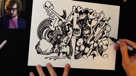 Drawing With Peter Draws A Sharpie Doodle Youtube