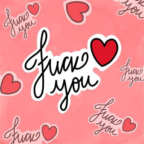 Fuck You Vinyl Sticker Etsy