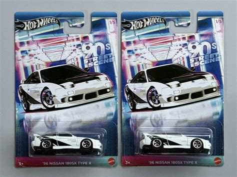 未使用即決 Hot Wheels ホットウィール テーマ オートモーティブ 90 s ストリート シーン 96 NISSAN 日産 180SX タイプ X 2台 ミニカーの落札情報詳細