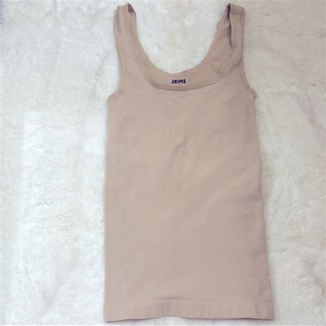 Skims Tops Skims Second Skin Nude Tank Top Perfect For Layering Brand New Light Caramel Sm