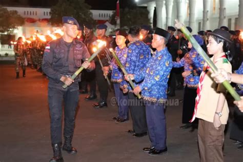 HUT RI Ke 78 Pemprov Papua Gelar Upacara Taptu Dan Pawai Obor Ngaderes