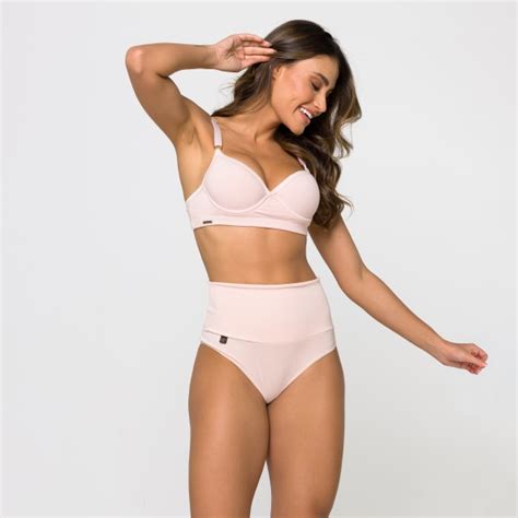 Calcinha Cos Super Largo de COMPRESSÃO em Algodão Egípcio Nude Ahavá Store