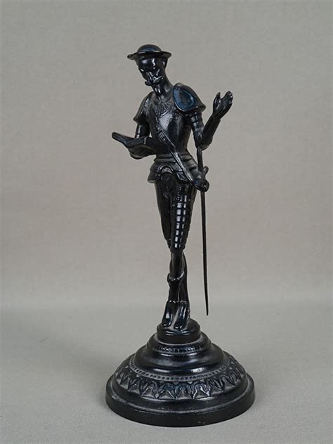 Скульптура «Дон Кихот», чугун, литье, покраска. Касли, 1972 год, высота ...