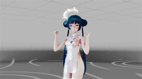 Blue Archive Ryuuge Kisaki Hentai Undress Dance Mmd D Blue Hair Clip Xvideos