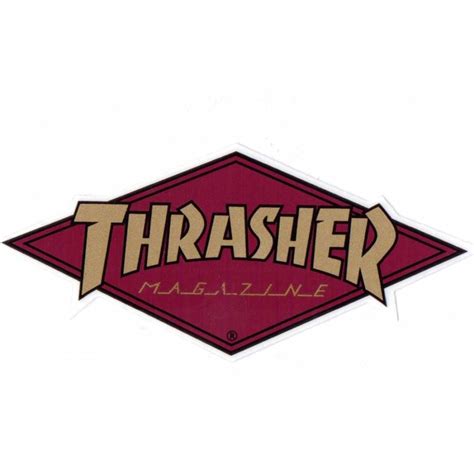 Thrasher Thrasher Diamond Skateboard Sticker - Thrasher from Native Skate Store UK