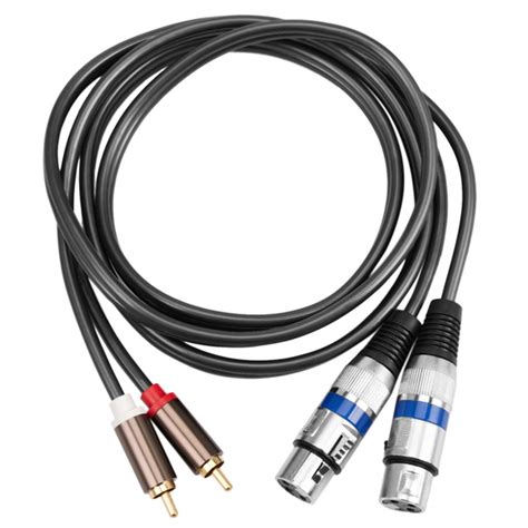 (Q M B G) Аудиокабель Hifi 2 Male 3 Pin Female Усилитель микшерной ...