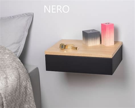 Floating Nightstand Floating Bedside Table Etsy