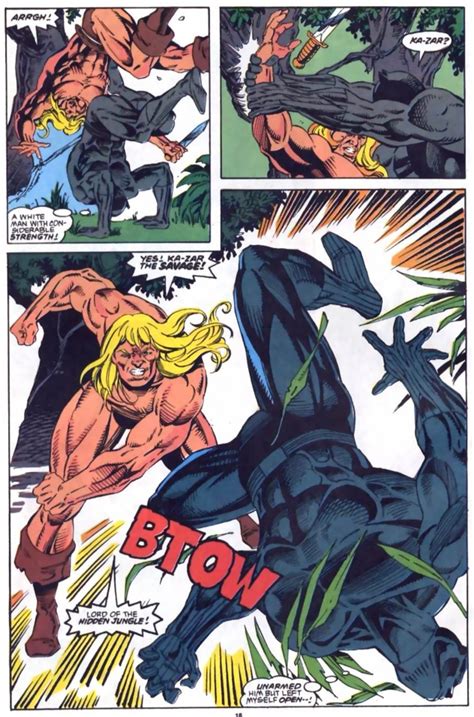 Kraven And Ka Zar Vs Black Panther And Catman Battles Comic Vine