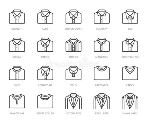types  shirt collars names learn   types  shirt