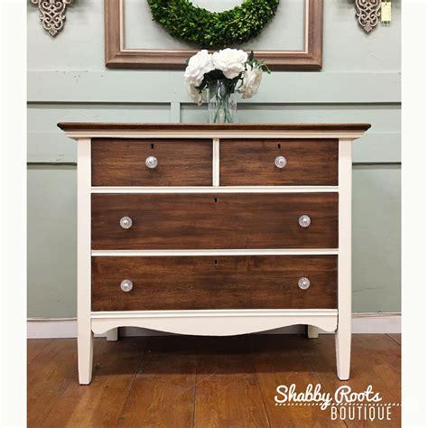 Wood and white dresser – Artofit