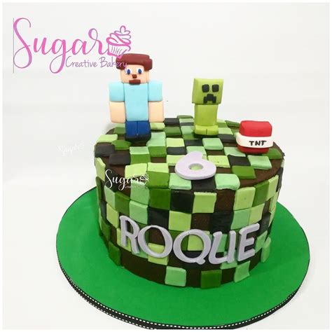 Minecraft Cupcakes Minecraft Cake Fondant Sugarcreativebakery Minecraft Cake Minecraft