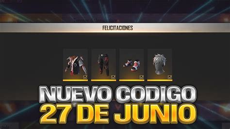 Nuevo C Digo Para Free Fire Hoy De Junio C Digos Ff Youtube