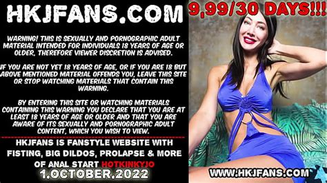 Amazing Organotoys Colorful Long Dildo Full In Hotkinkyjo Asshole Anal Fisting Gape Prolapse