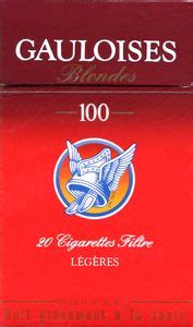 Paquete De Cigarrillos Gauloises Blondes 100 Light FranciaCol FR CT 0003